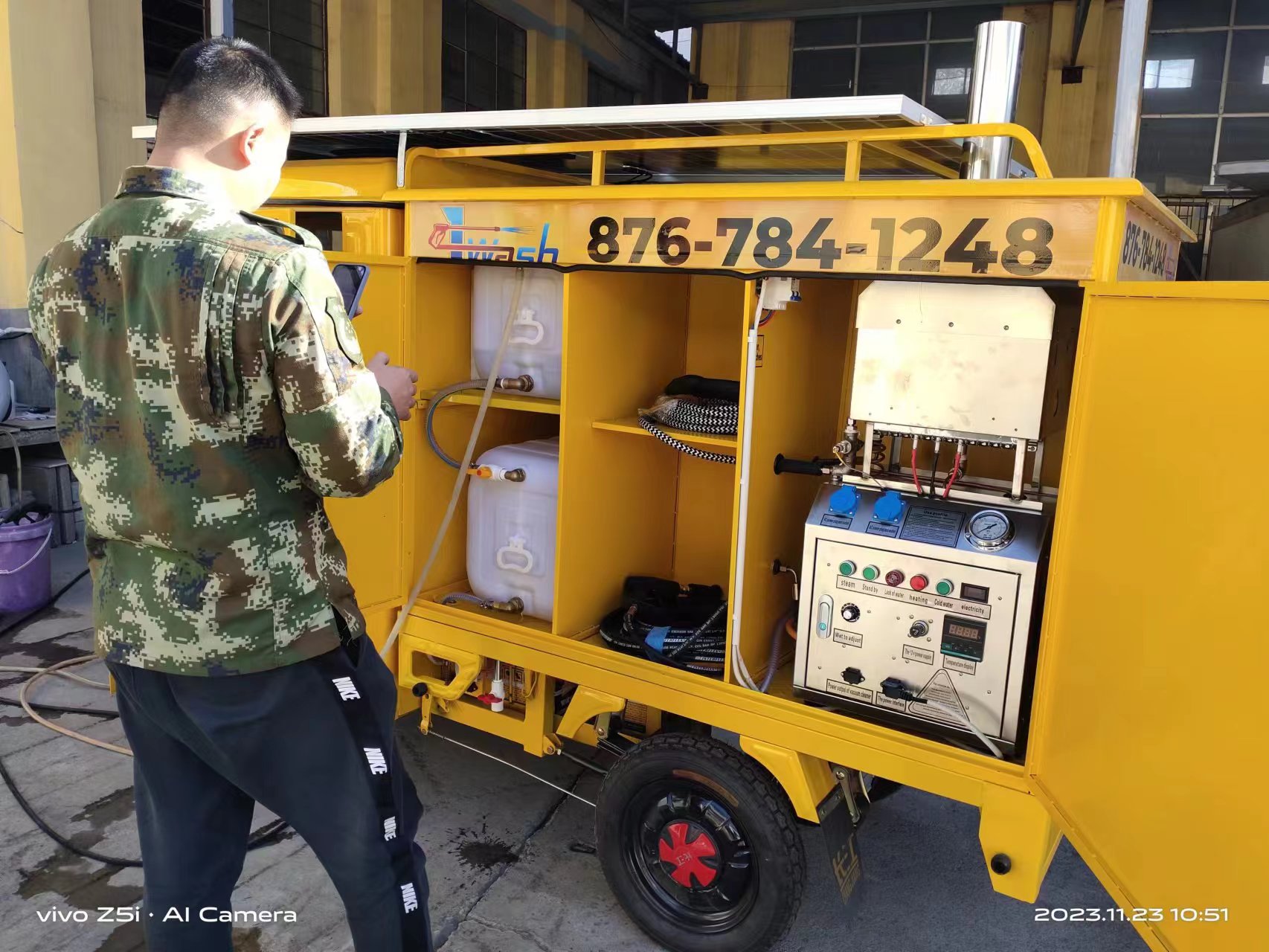 蒸汽洗車機內(nèi)部配置展示